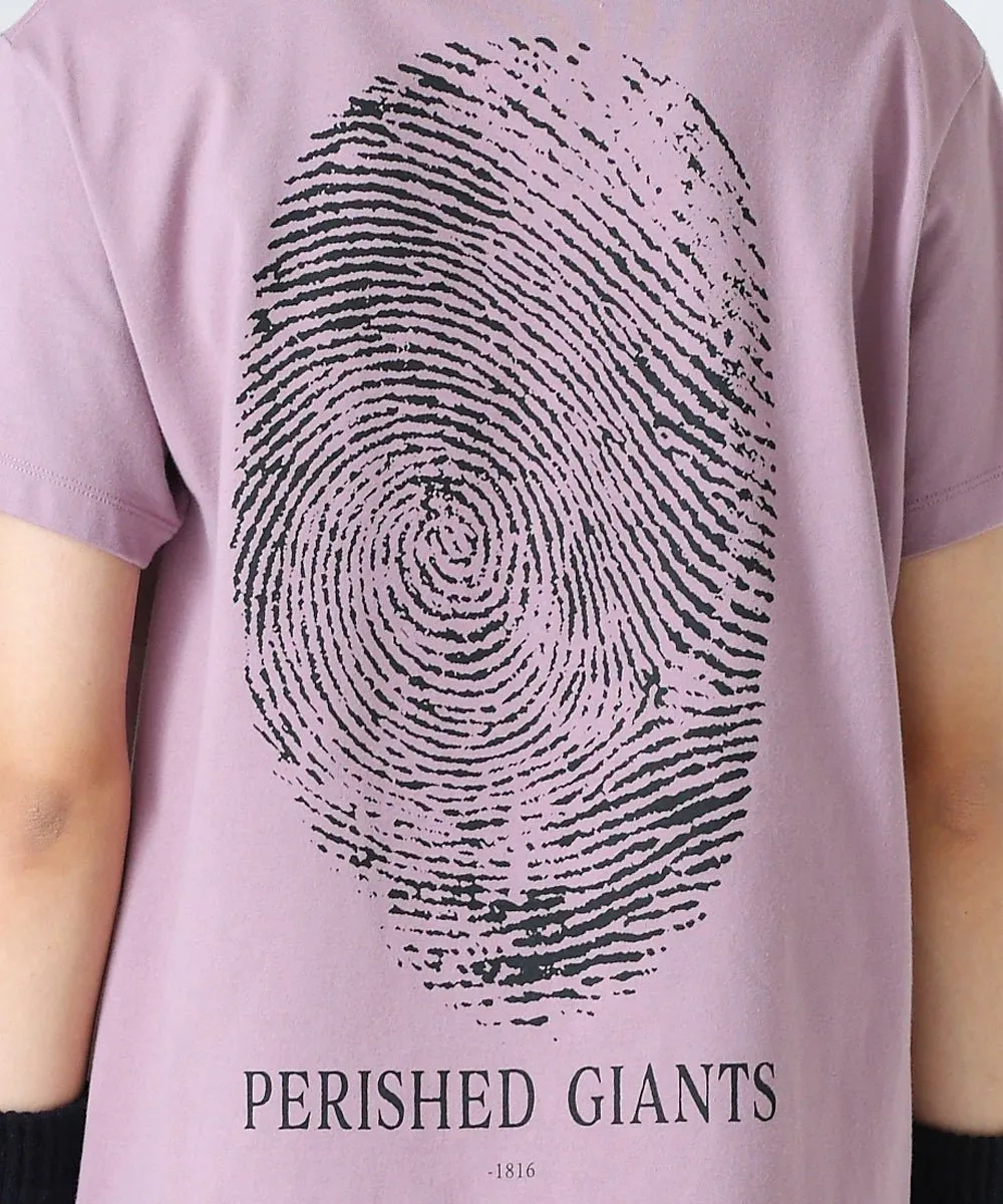 【60%OFF】T-shirt (Fingerprint)  -  ROSE GRAY