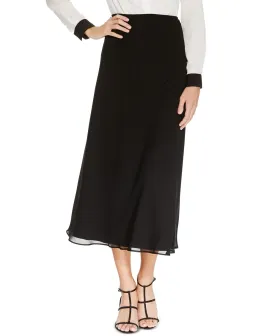 A-line midi skirt MSK, black