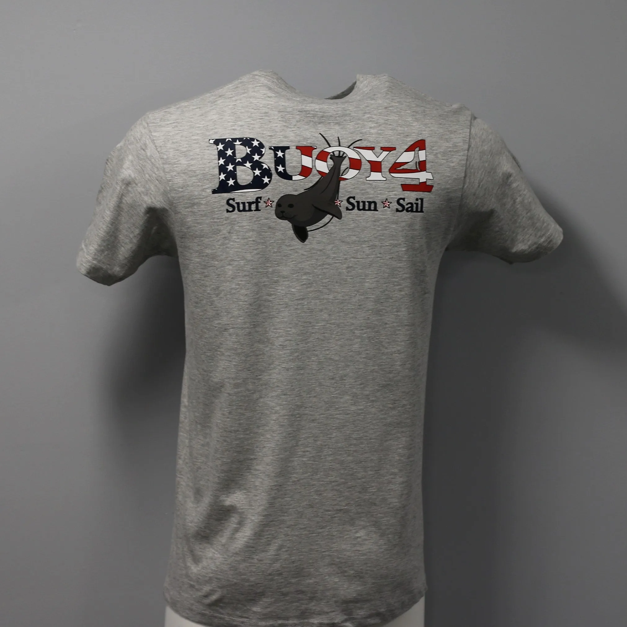 Adult  Surf * Sun * Sail - Proud Seal - Gray Short Sleeve