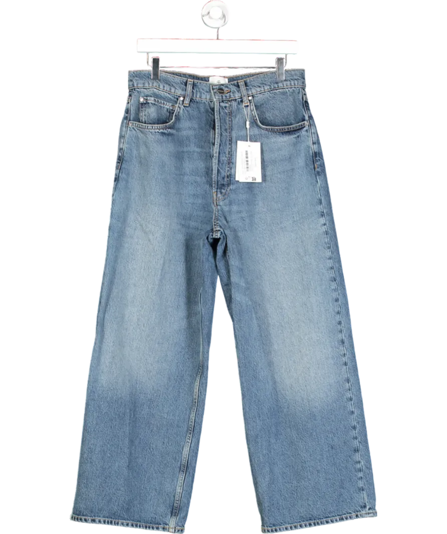 Anine Bing Blue Rick Denim Loose Wide Leg Jeans W31