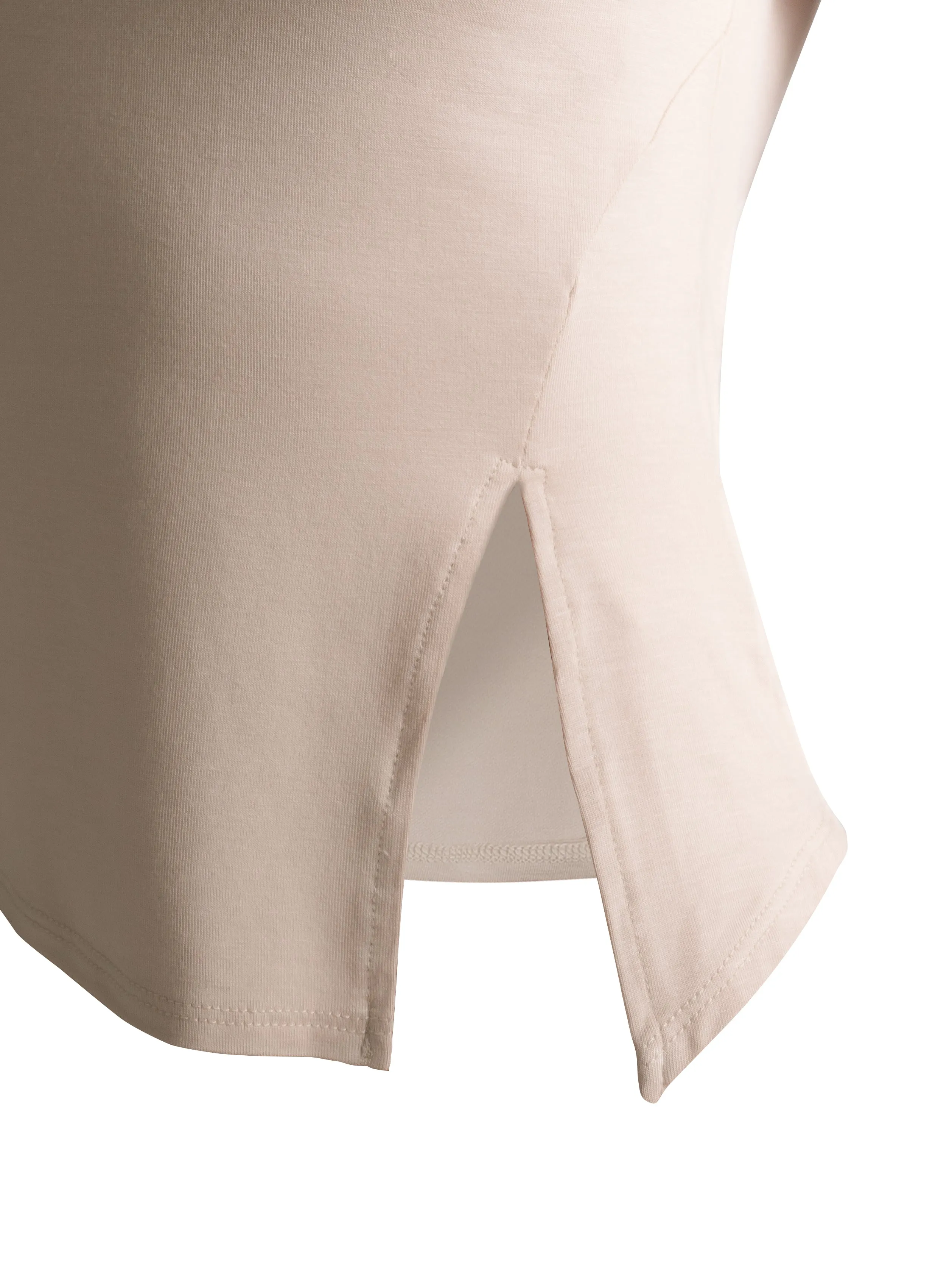 Bamboo slit boat neck - Dusk