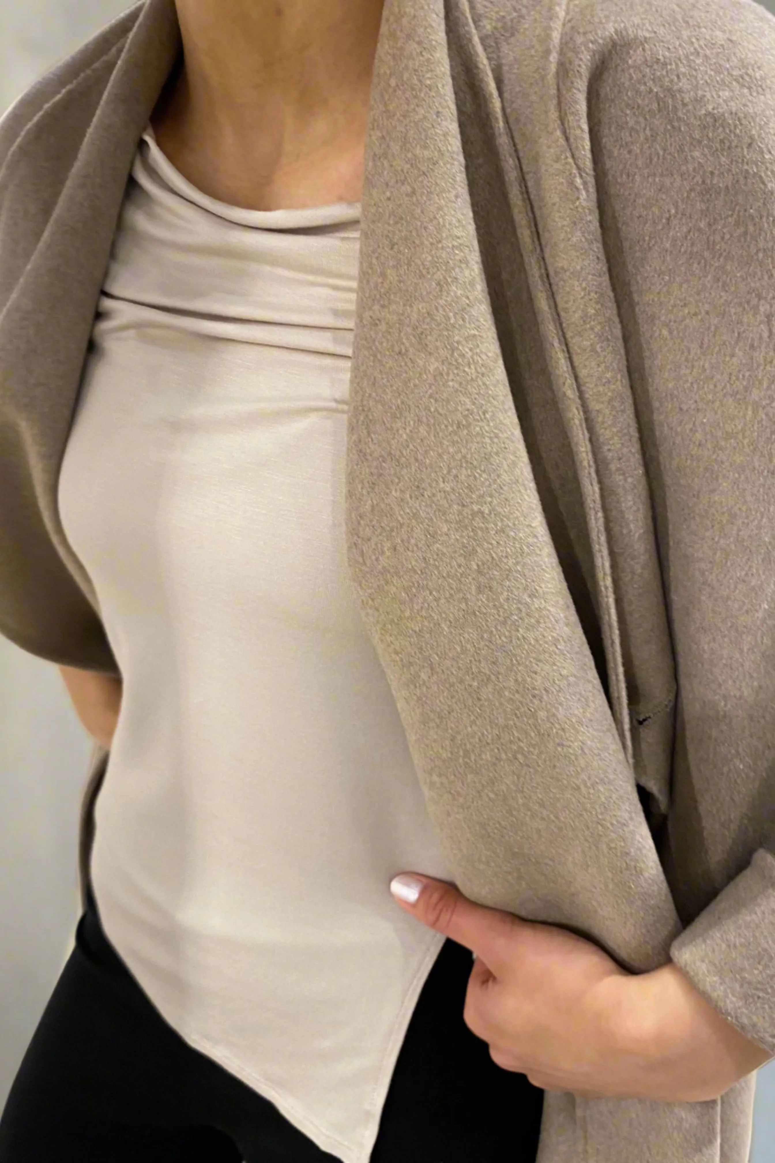Bamboo slit boat neck - Dusk