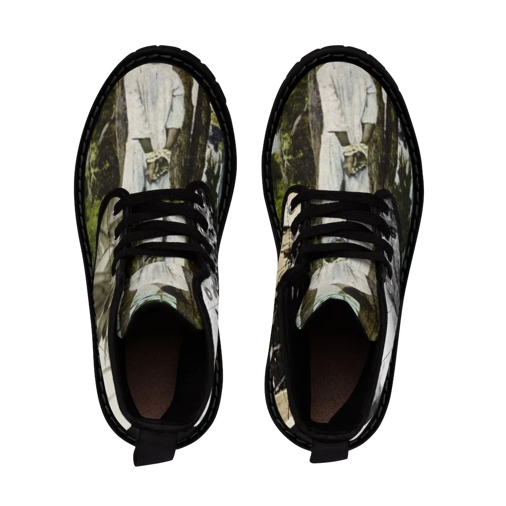 Canvas Boots AL BLUE DESIGNED  THE LYNCHERS