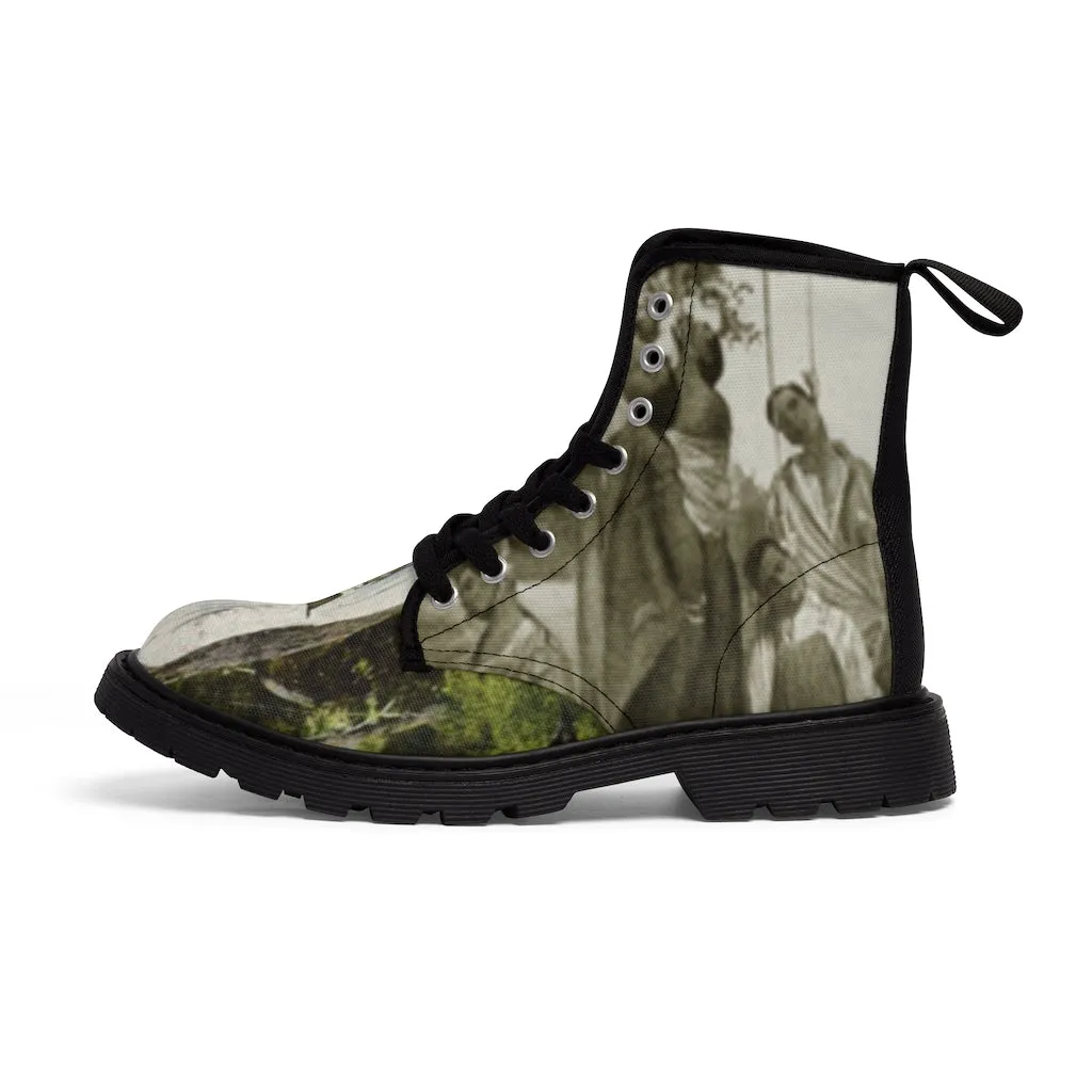 Canvas Boots AL BLUE DESIGNED  THE LYNCHERS