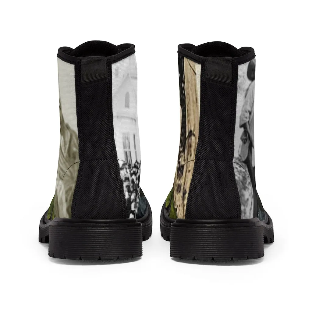 Canvas Boots AL BLUE DESIGNED  THE LYNCHERS