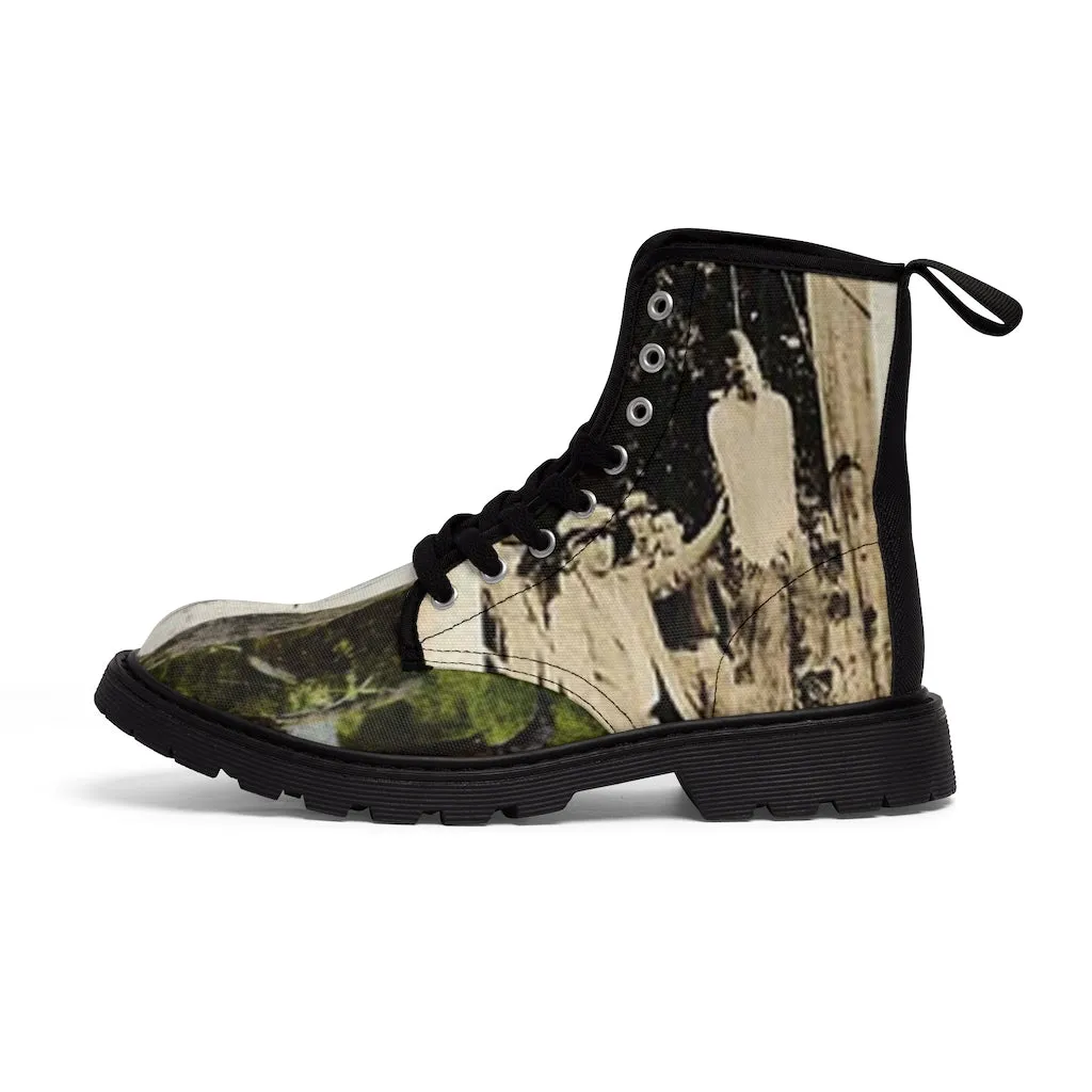 Canvas Boots AL BLUE DESIGNED  THE LYNCHERS