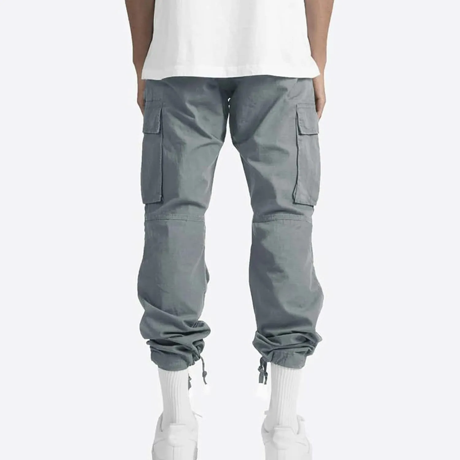 Cargo Pants for Men Lightweight Elastic Waist Joggers Casual Athletic Hiking Pants Multi Pockets 2025 Tactical Pants