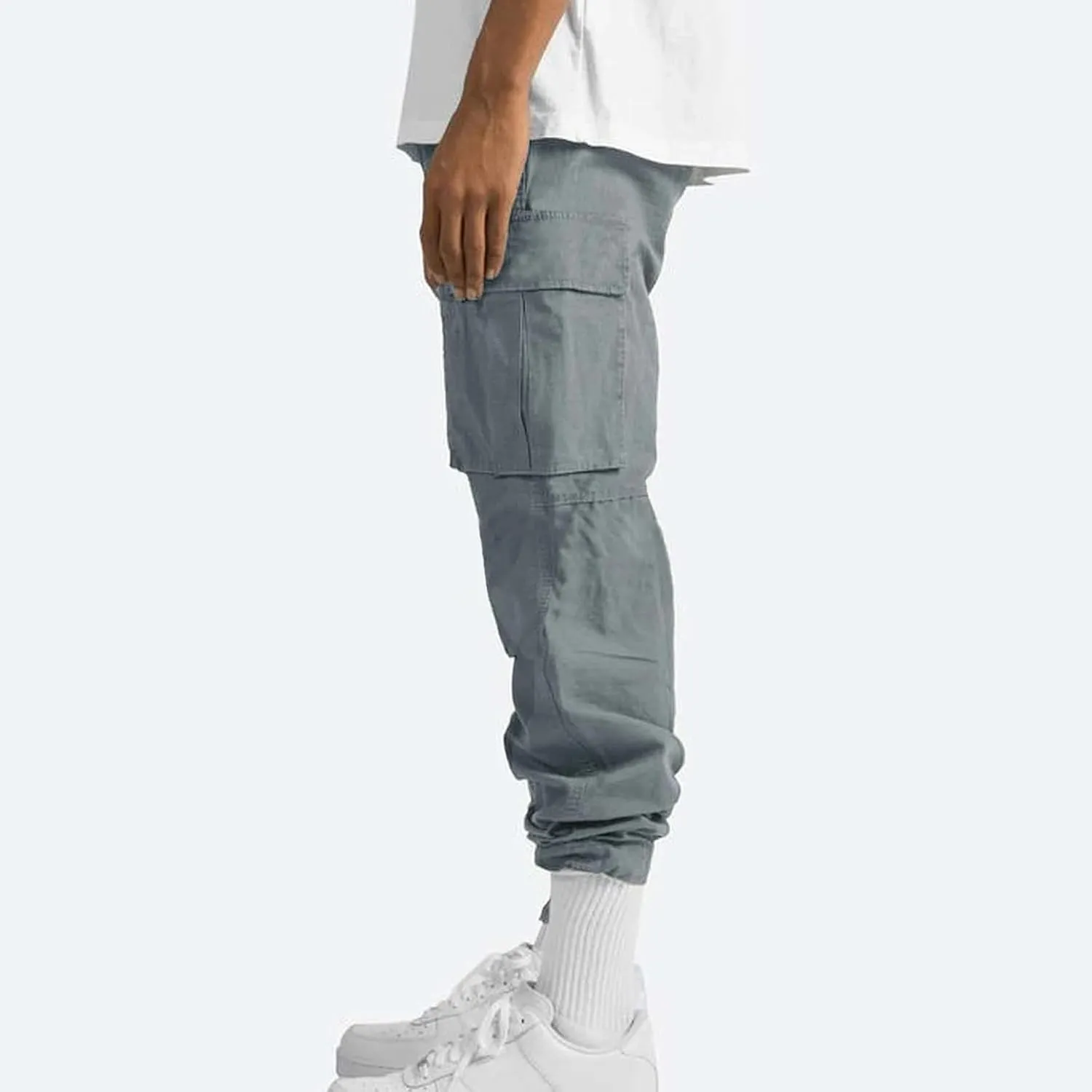 Cargo Pants for Men Lightweight Elastic Waist Joggers Casual Athletic Hiking Pants Multi Pockets 2025 Tactical Pants