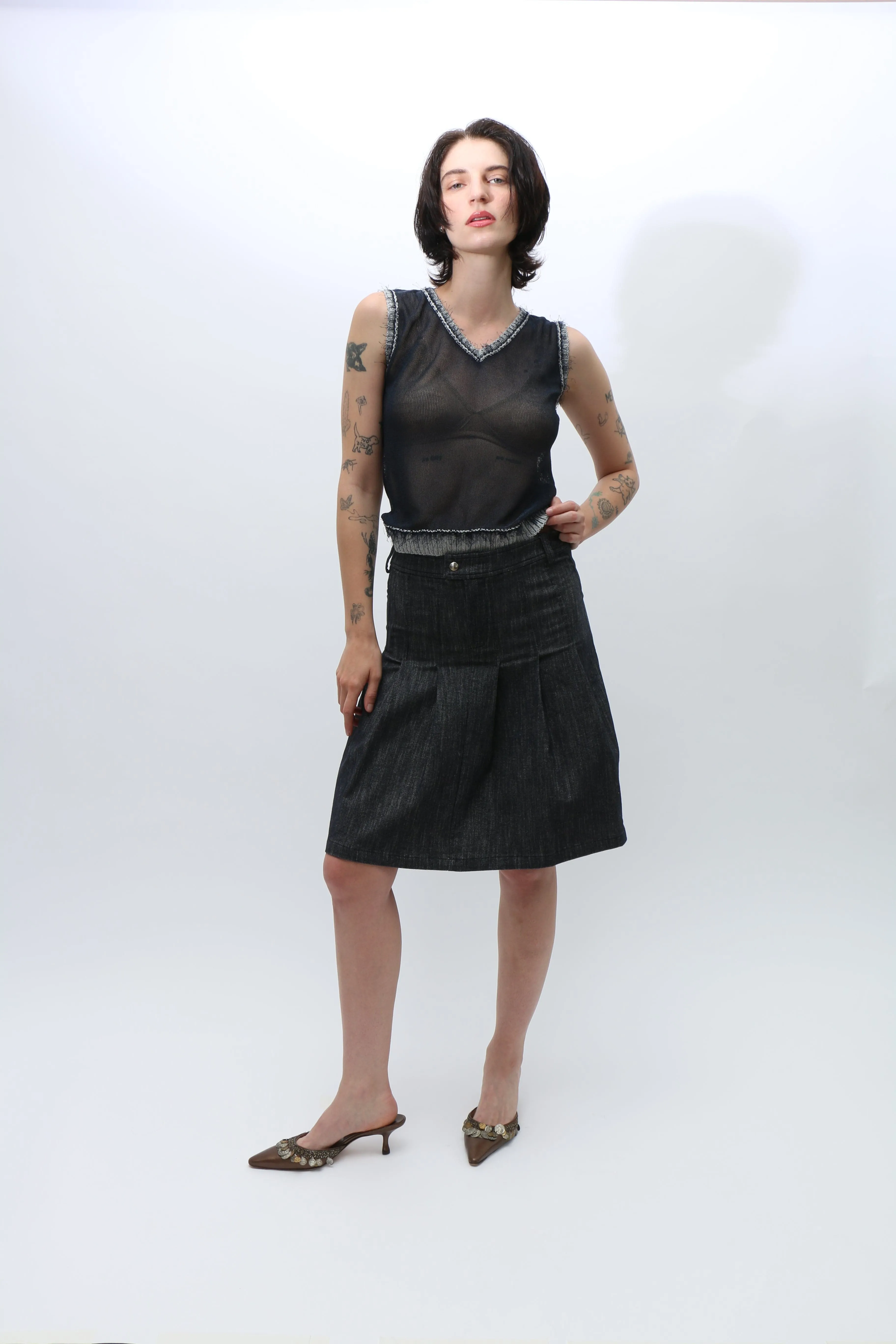 Denim Lai Skirt