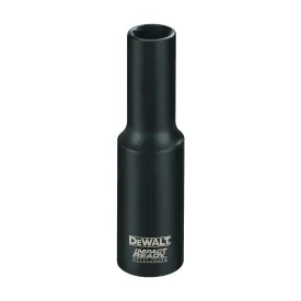 DeWALT IMPACT READY DW22922 Impact Socket, 7/8 in Socket, 1/2 in Drive, Square Drive, 6-Point, Steel, Black Phosphate
