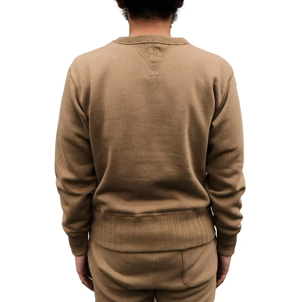 Fullcount Zimbabwean "Mother Cotton" Crewneck Sweatshirt (Beige)