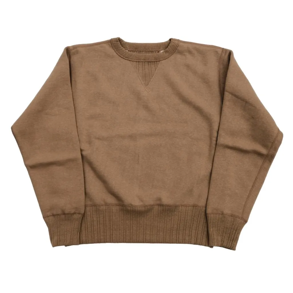 Fullcount Zimbabwean "Mother Cotton" Crewneck Sweatshirt (Beige)