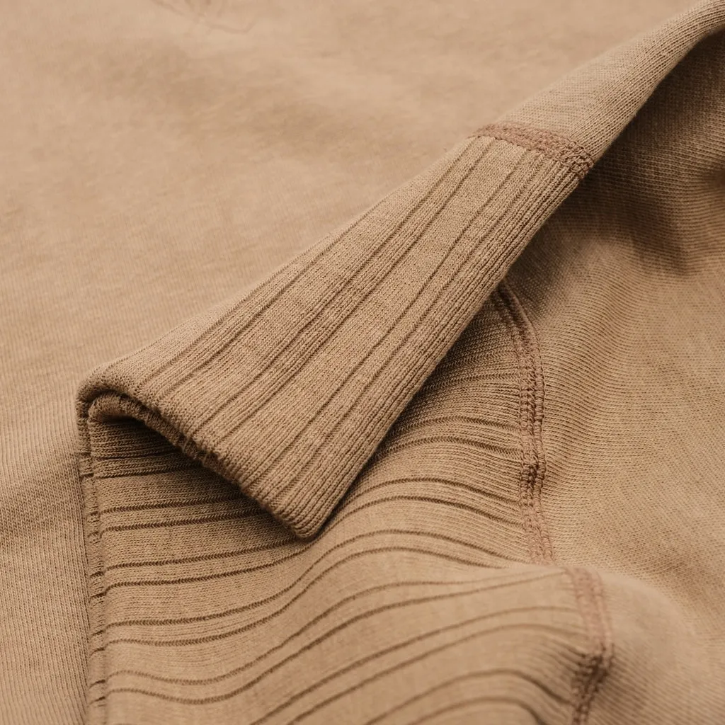 Fullcount Zimbabwean "Mother Cotton" Crewneck Sweatshirt (Beige)
