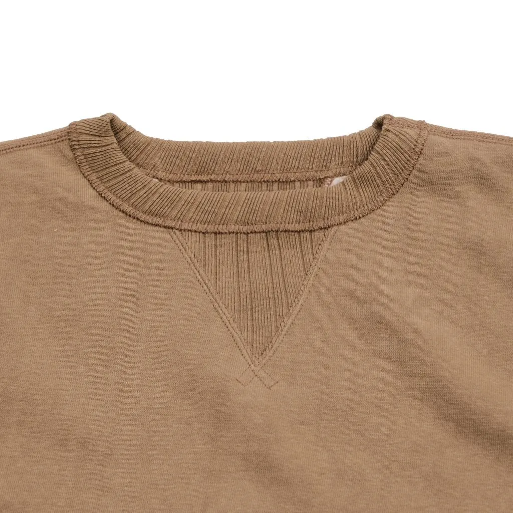 Fullcount Zimbabwean "Mother Cotton" Crewneck Sweatshirt (Beige)