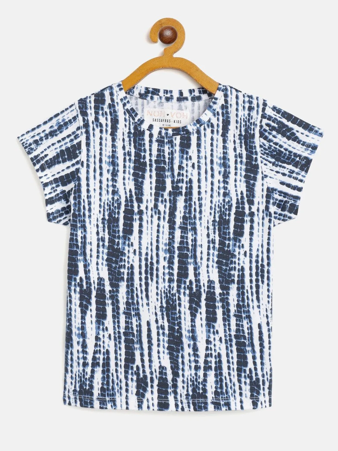 Girls Blue & White Tie-Dye T-Shirt