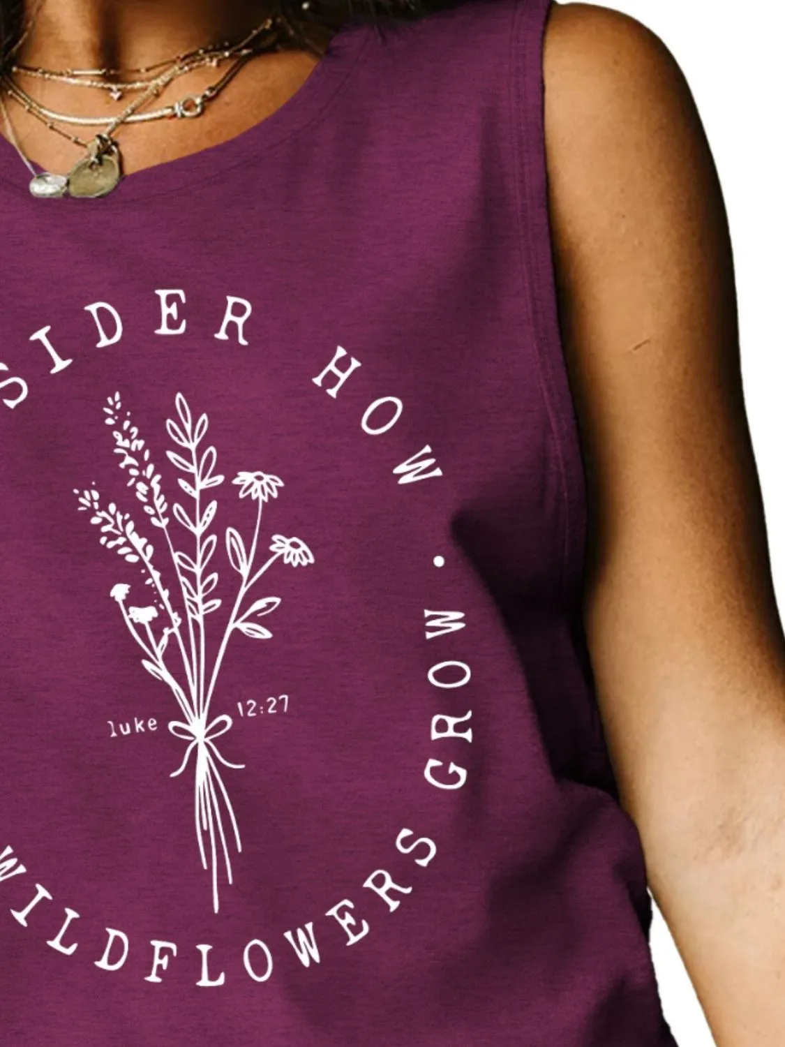 Graphic Round Neck Tank