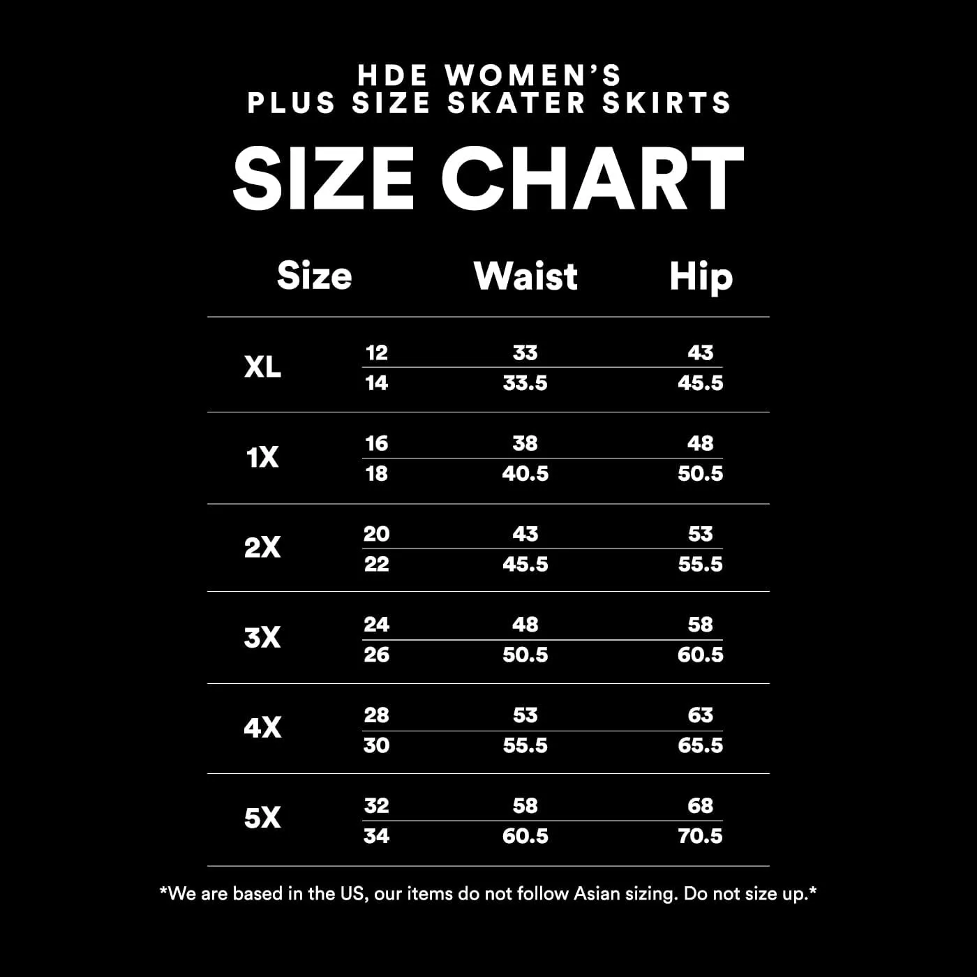 HDE Women's Plus Size Skater Skirt Elastic Waist Pleated Mini Circle Skirts