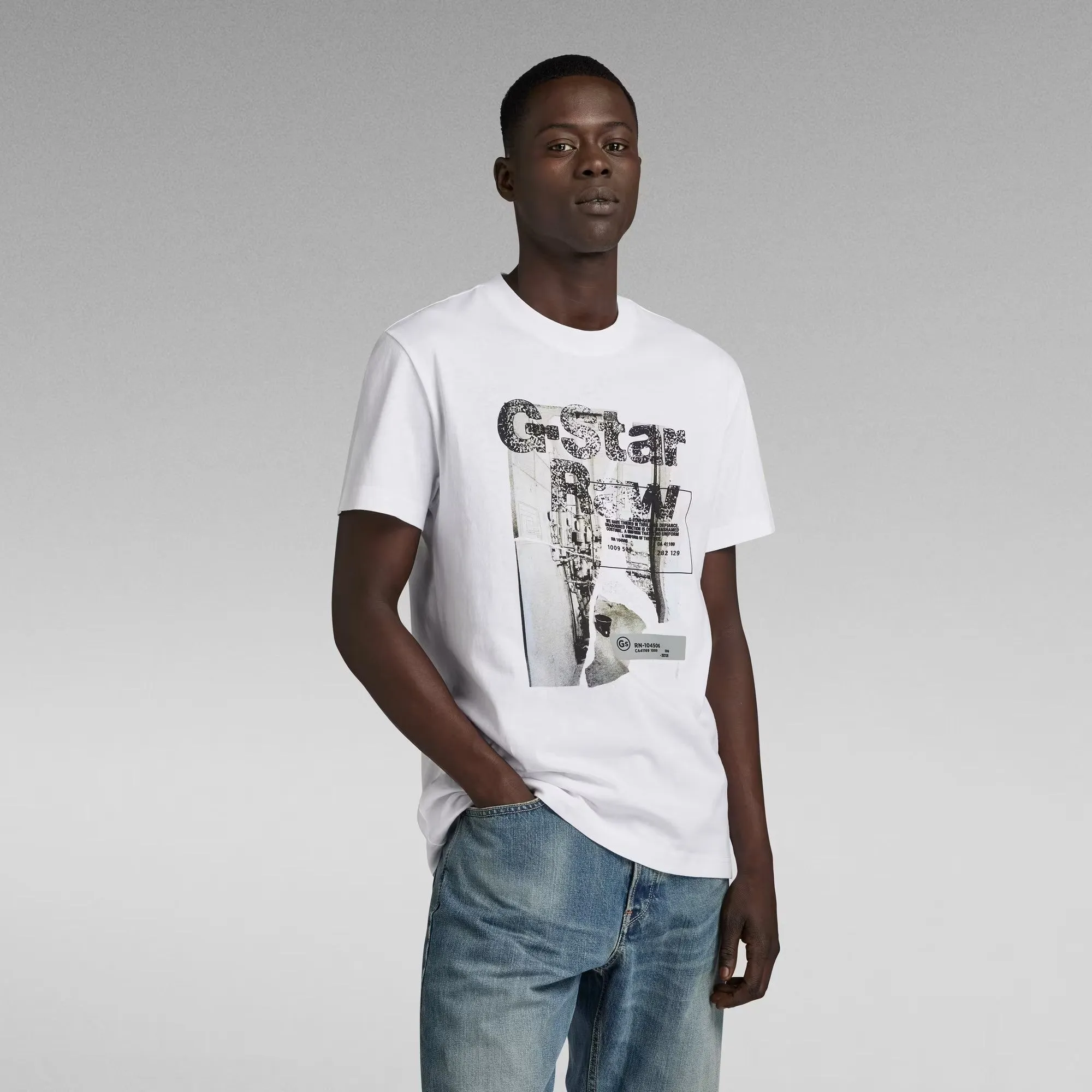Hq Print R T T-Shirt (White) - GD23899C336110