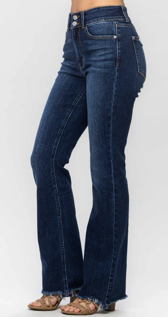 Judy Blue High Waisted Vintage Frayed Hem Bootcut