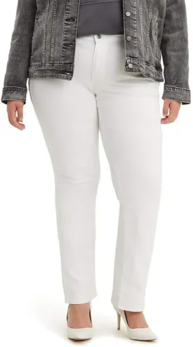 Levi's Women's Plus-Size Classic Straight Jeans, Simply White, 35 (US 16) R