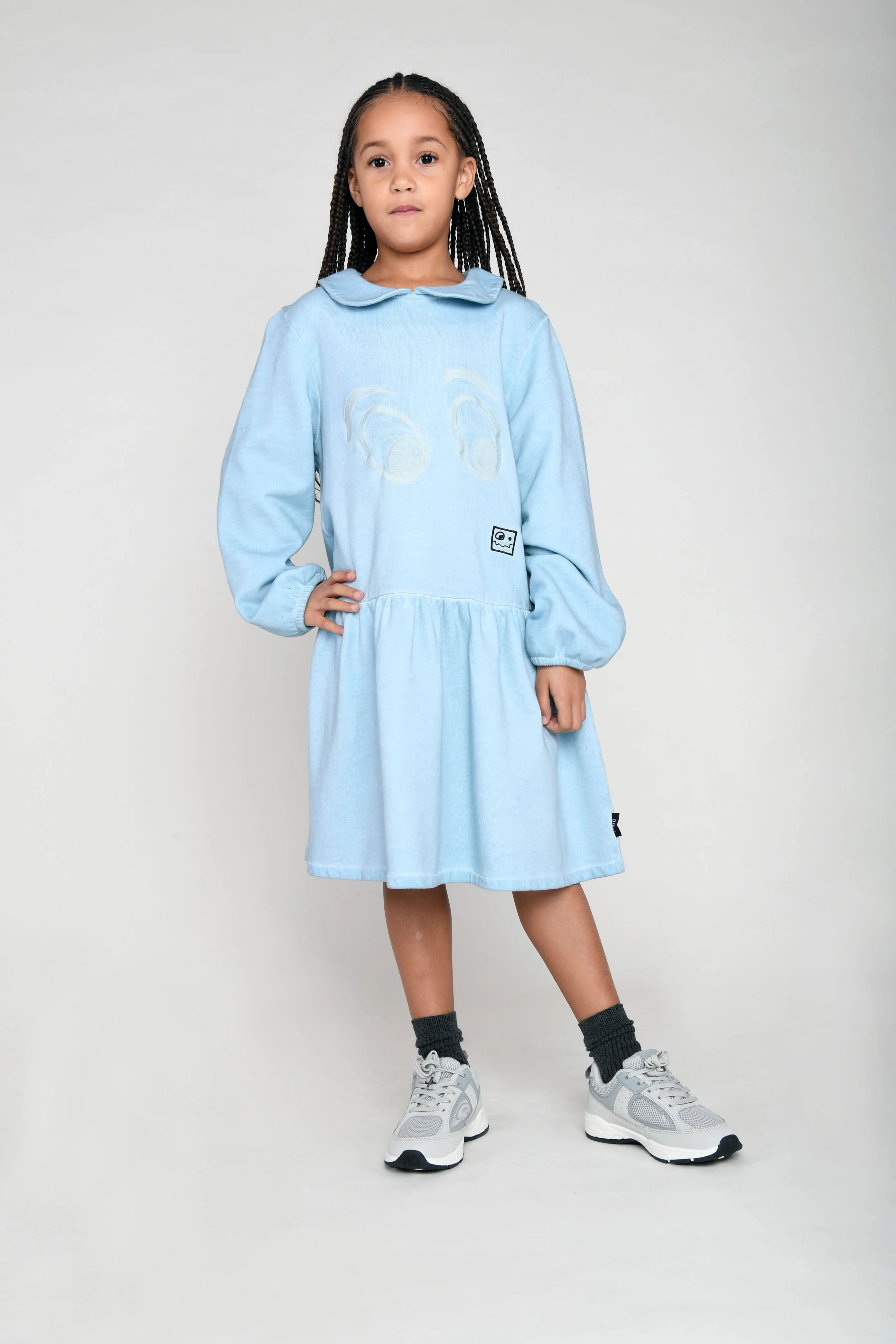 LOUD APPAREL STERLING BLUE JOY DRESS
