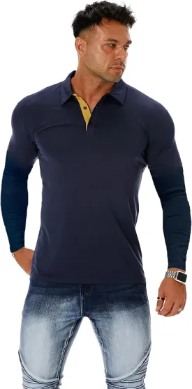 Men's Short & Long Sleeve Solid Polo Shirt Slim Fit Casual Basic Design