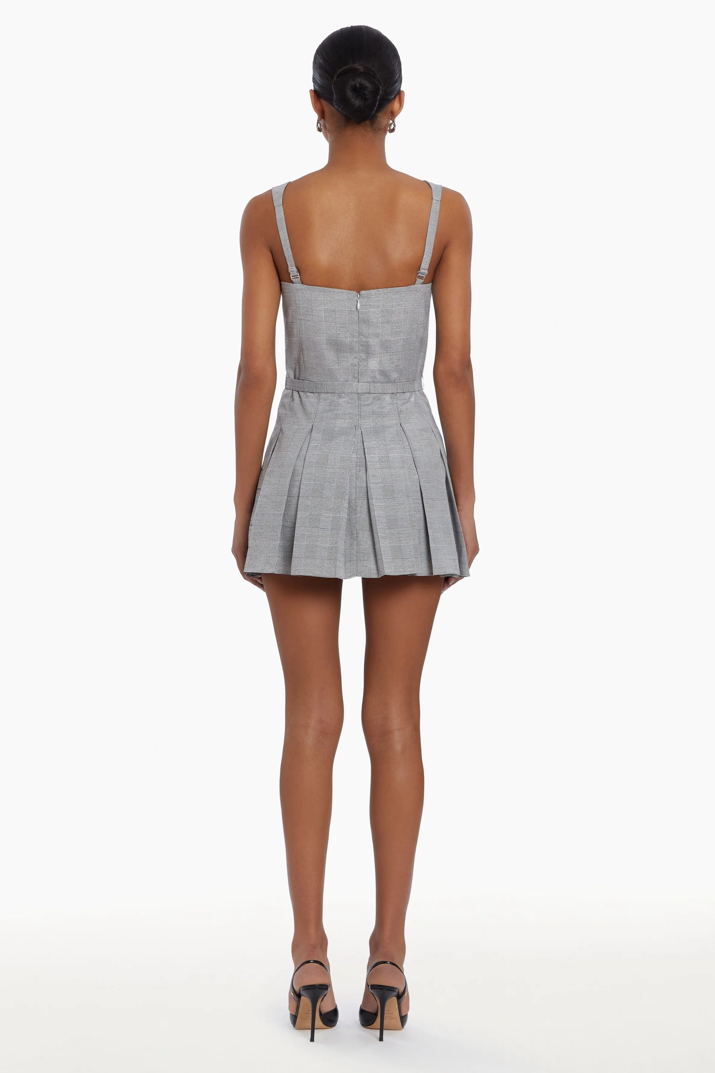 Mercy Belted Skort Romper