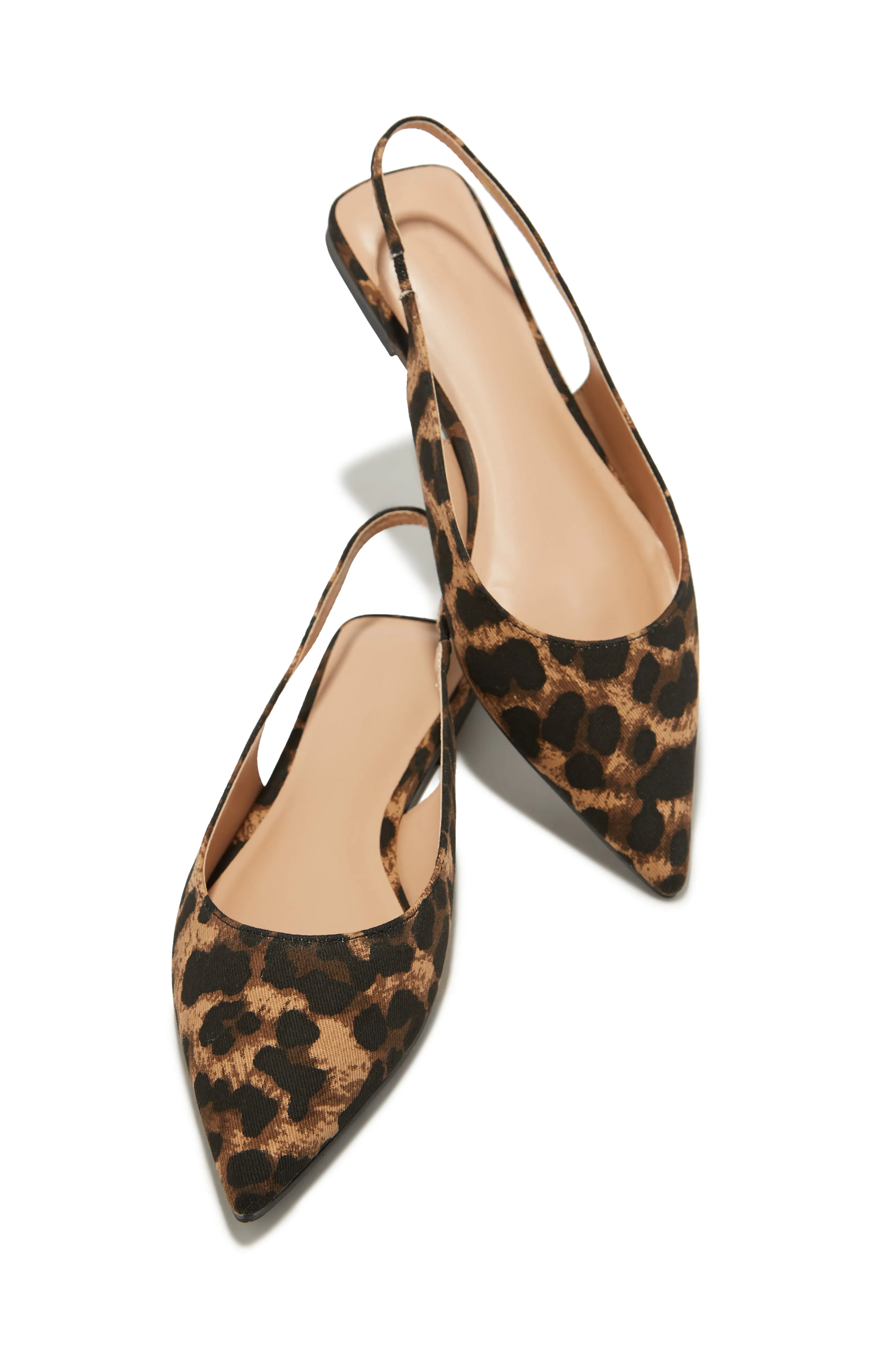 Mila Pointed Toe Flats - Cherry Croc