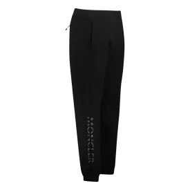 MONCLER SPLIT LOGO SWEATPANTS BLACK