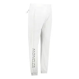 MONCLER SPLIT LOGO SWEATPANTS WHITE
