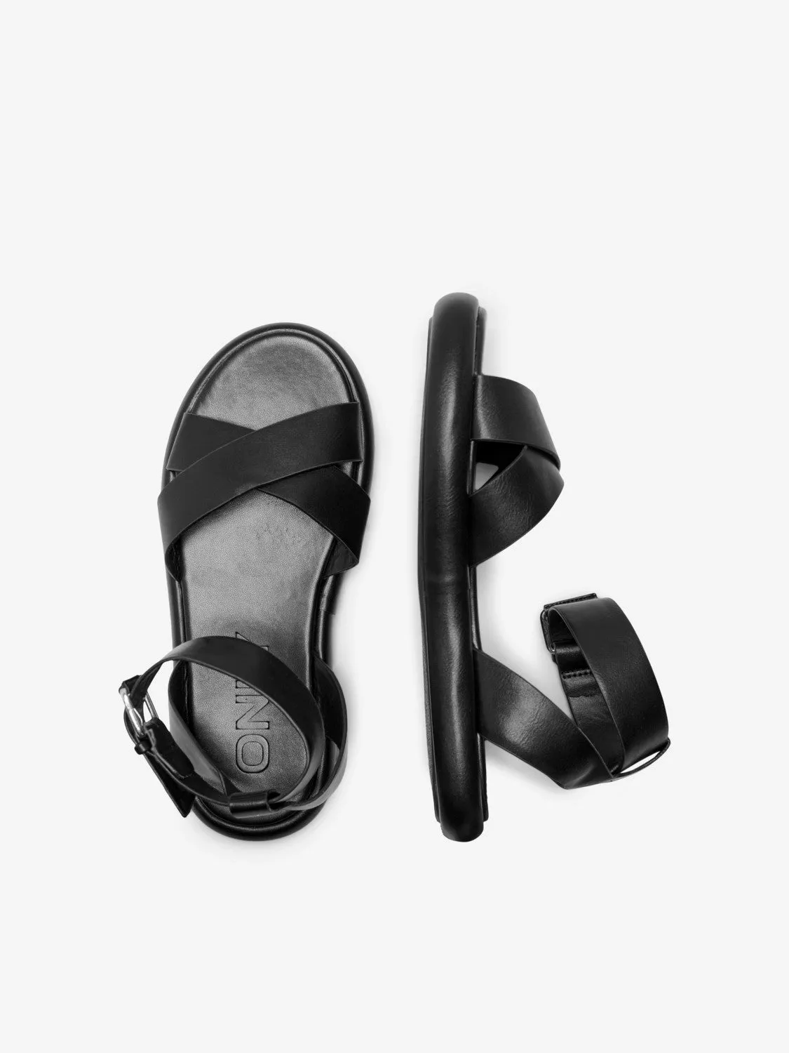 Montana PU Sandals - Black