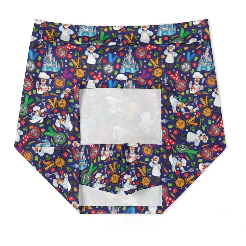 Muppets Chef Wine And Dine Race Athletic A-Line Skirt With Pocket