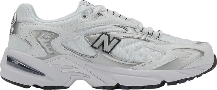 New Balance 725 'Metallic Silver White' sneakers, white
