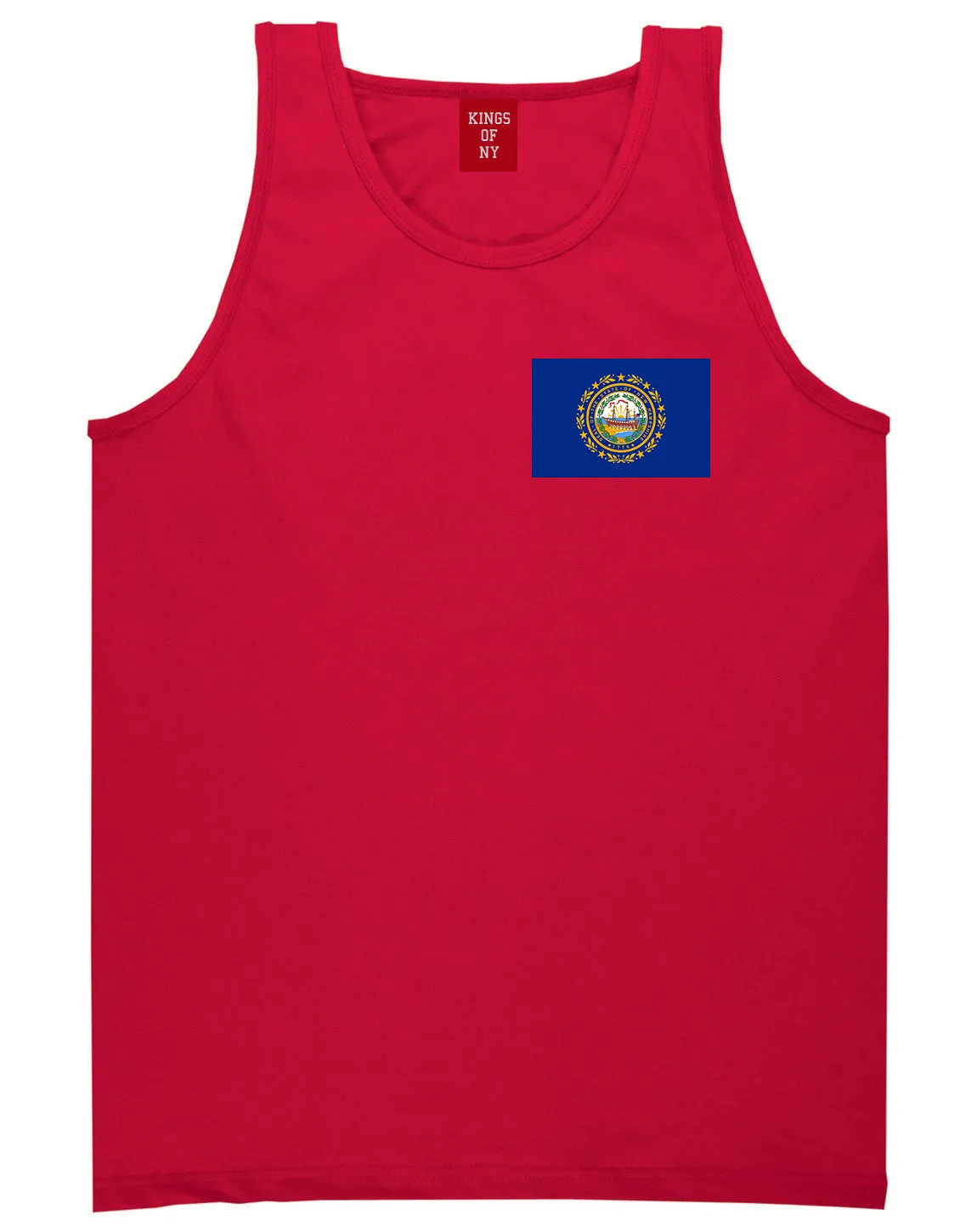New Hampshire State Flag NH Chest Mens Tank Top T-Shirt