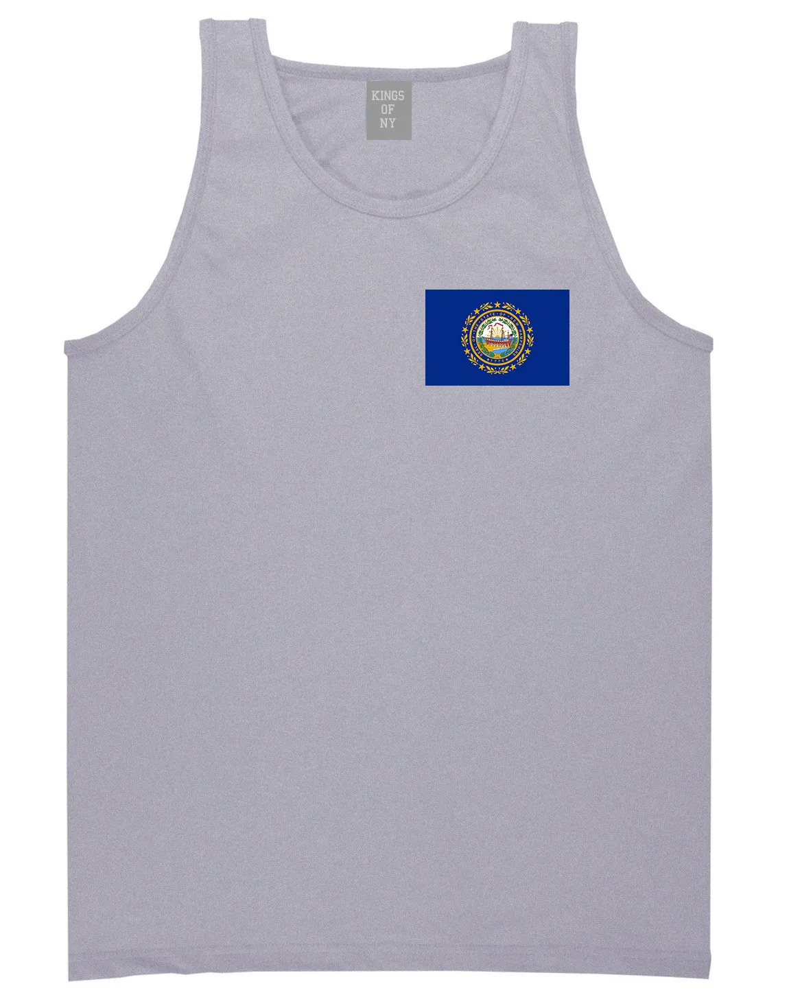 New Hampshire State Flag NH Chest Mens Tank Top T-Shirt