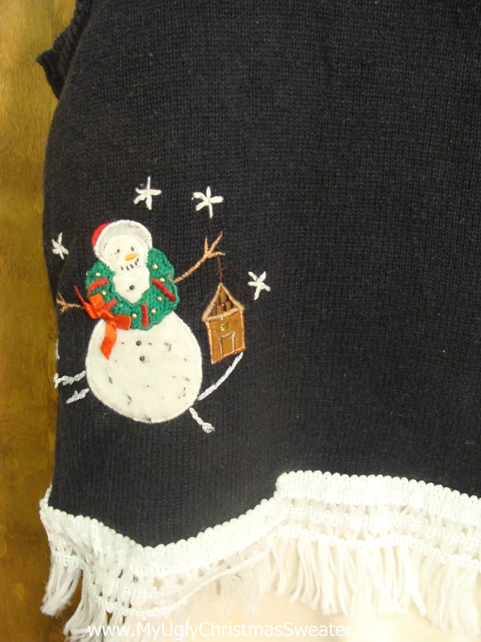 Patchwork Crafty Cute Christmas Sweater Vest