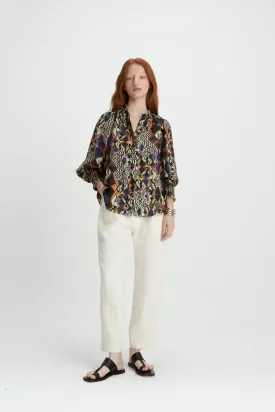 QUILAQUINA JULIETA BLOUSE - COOPER BLUE
