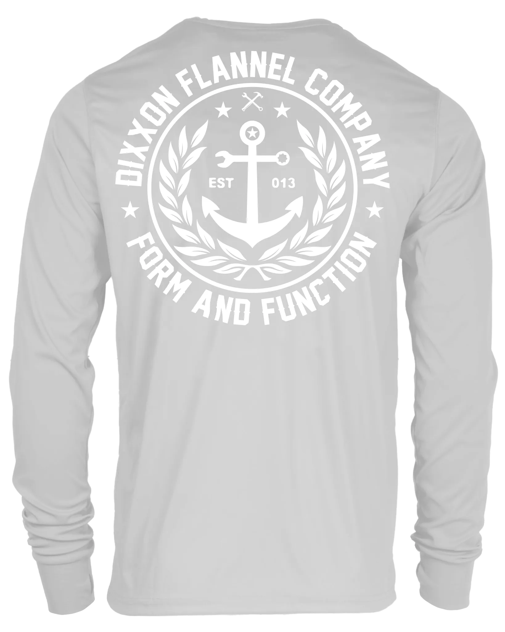 Salty Crest UV Long Sleeve T-Shirt - Gray