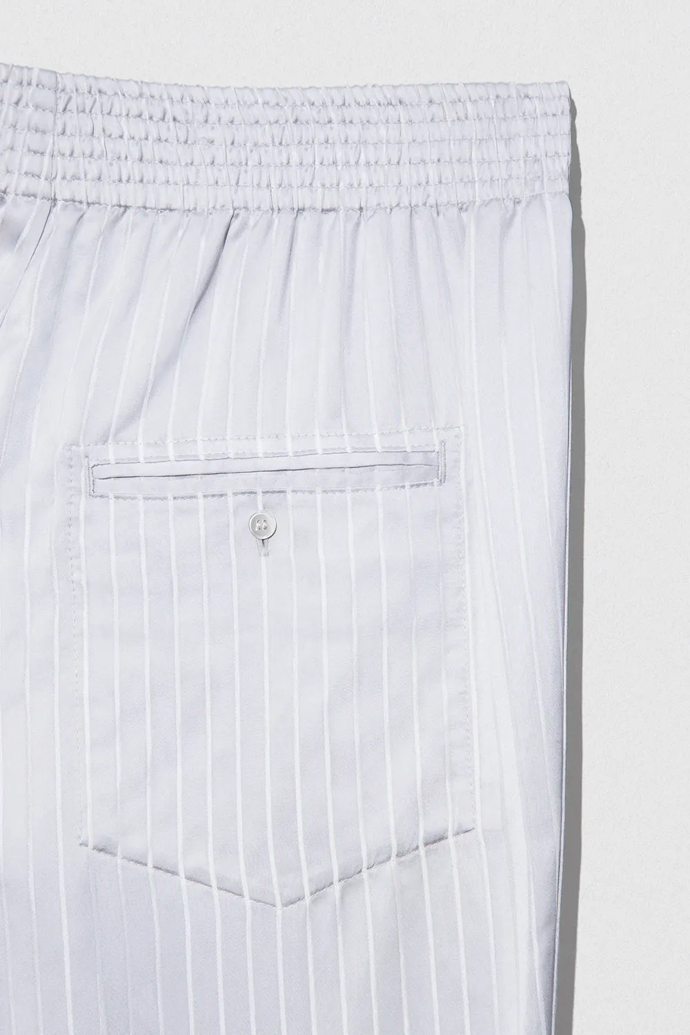 Satin Pin Stripe Trouser Grey And White Viscose Blend