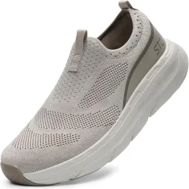 STQ Slip on Sneakers Women Walking Shoes with Arch Support Memory Foam
