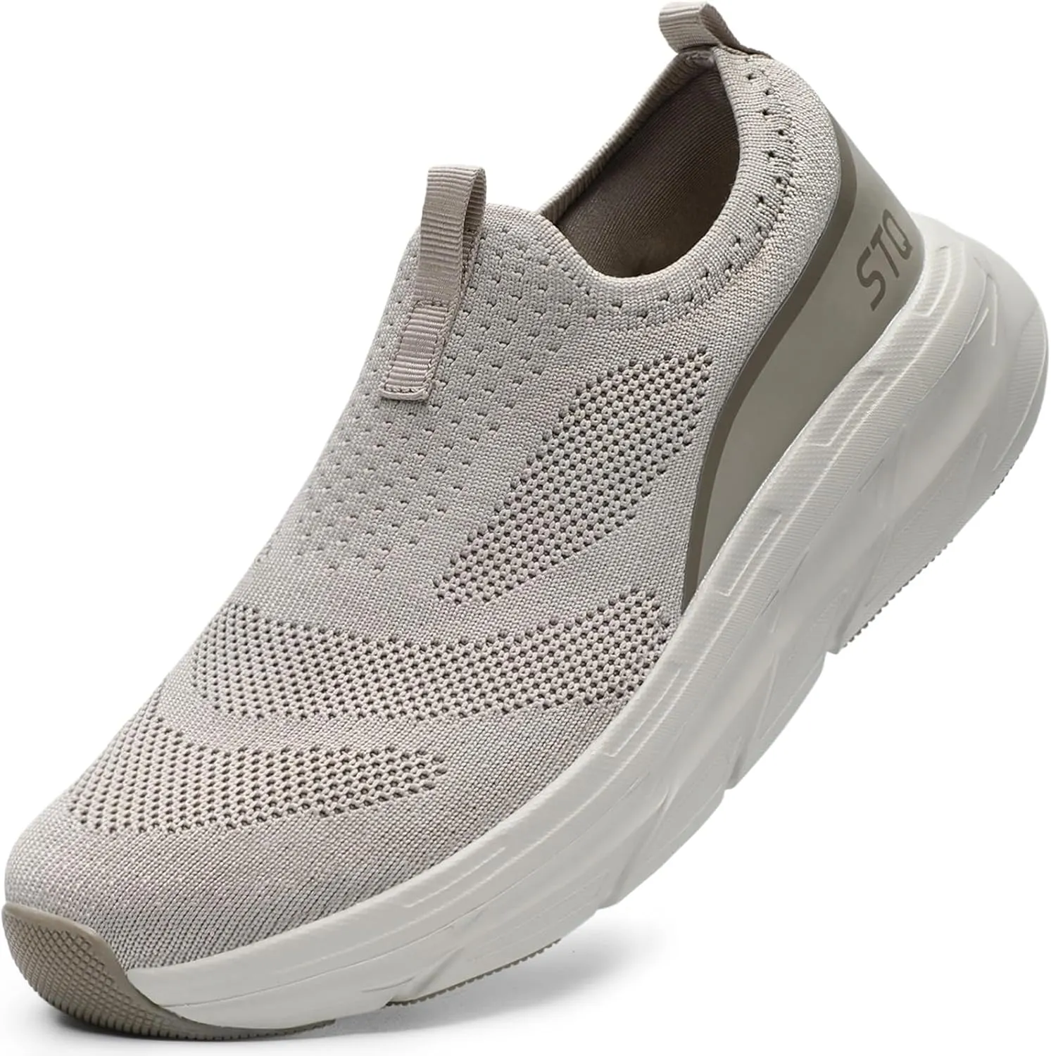 STQ Slip on Sneakers Women Walking Shoes with Arch Support Memory Foam