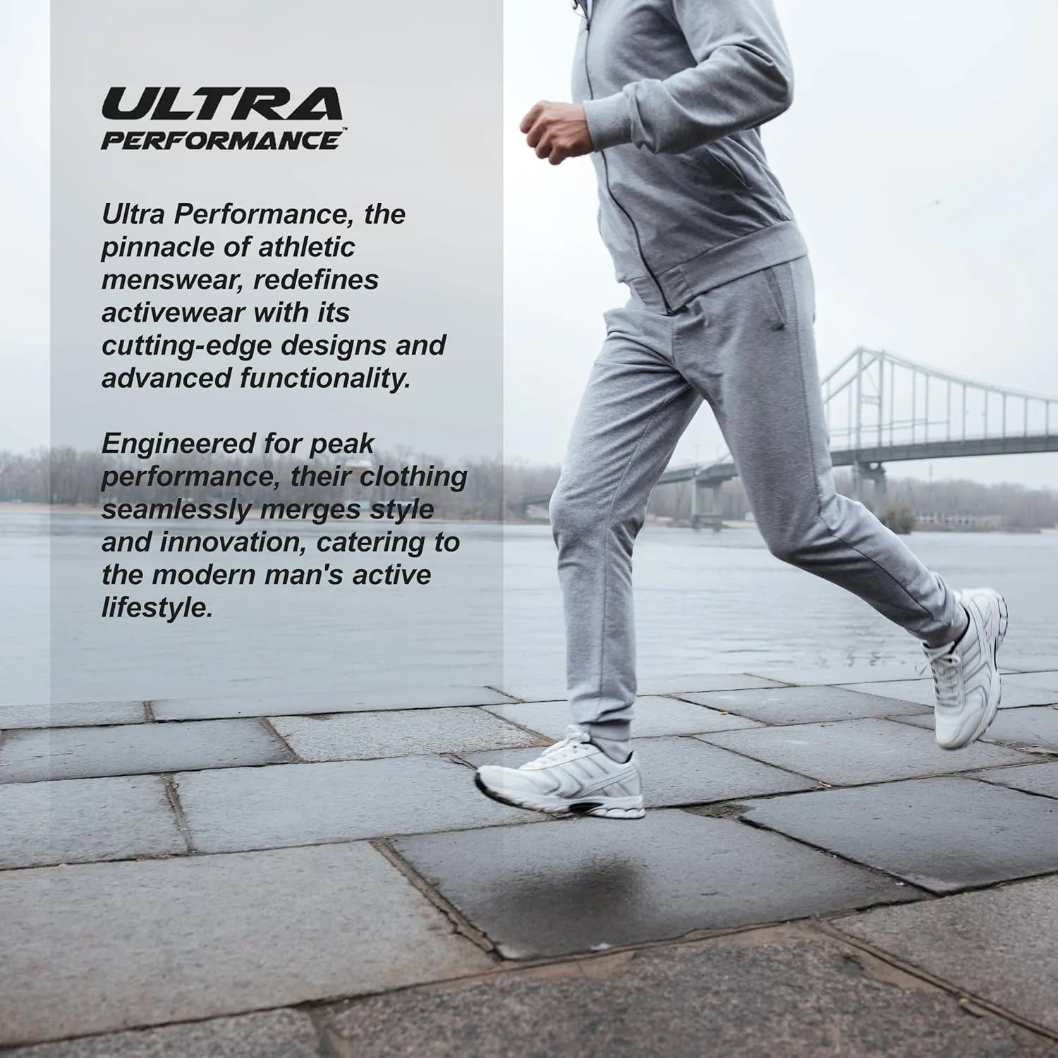 Ultra Performance 3 Pack Mens Lightweight Joggers for Men Casual Lounge Jogger Sweatpants with Pockets (SM - 4X)