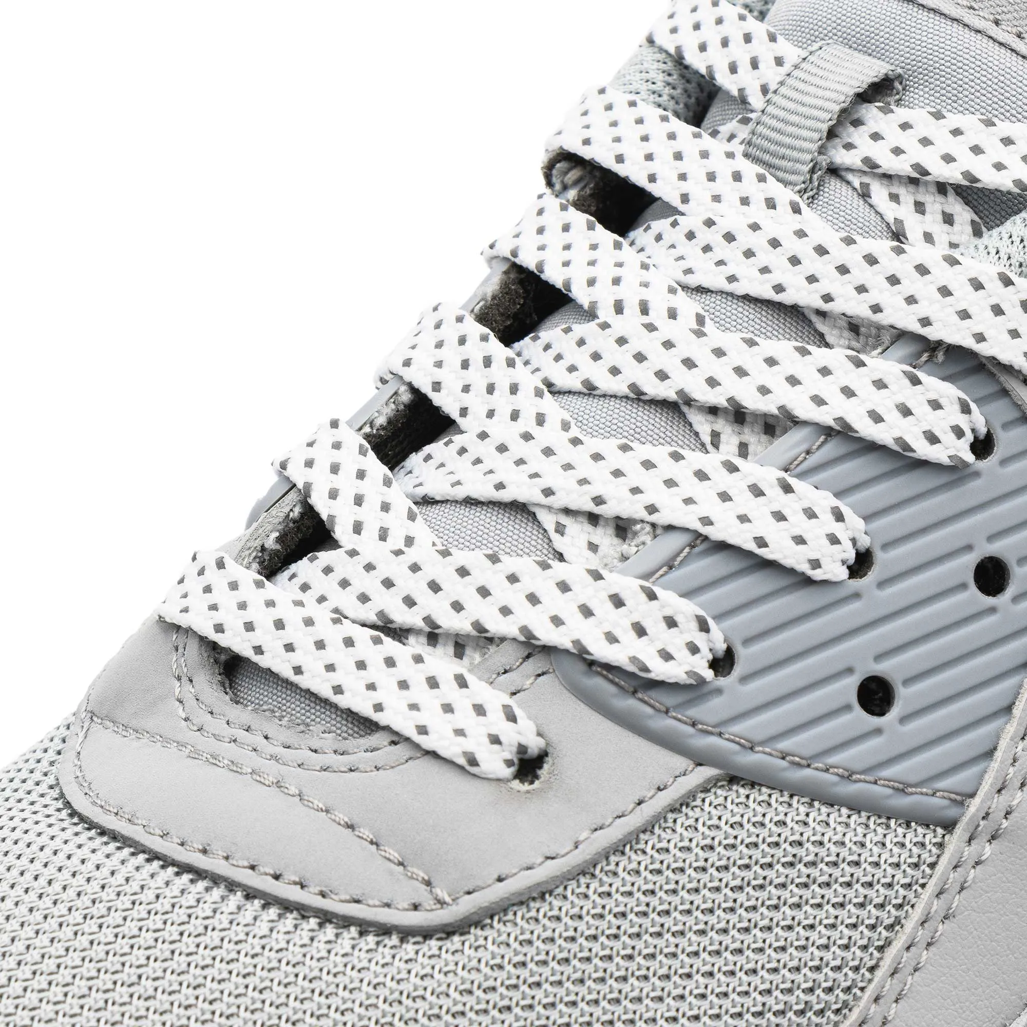 White - Reflective Flat Laces 2.0