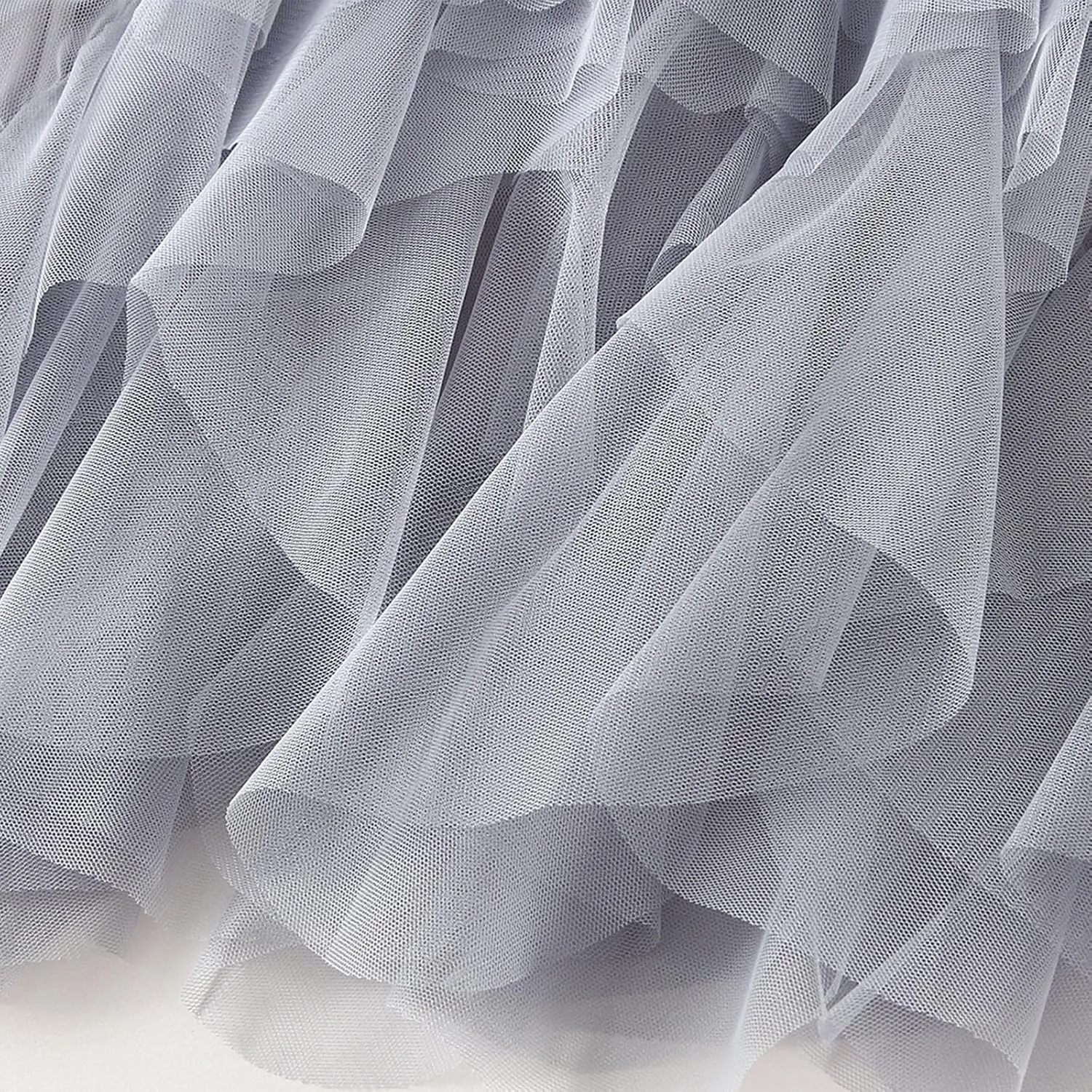 Women's Tulle Mini Skirt Ruffled Mesh Puffy Ballet Tutu Skirts 50s Carnival Party Elastic Waist Short Underskirts